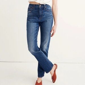 Madewell Women’s The High-Rise Slim Boyjean Classic Blue Denim G7199  SIZE 27